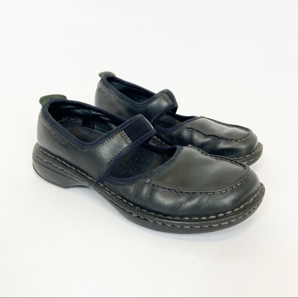 Merrell Tetra Emjay Walking Shoes Black Leather 7.5